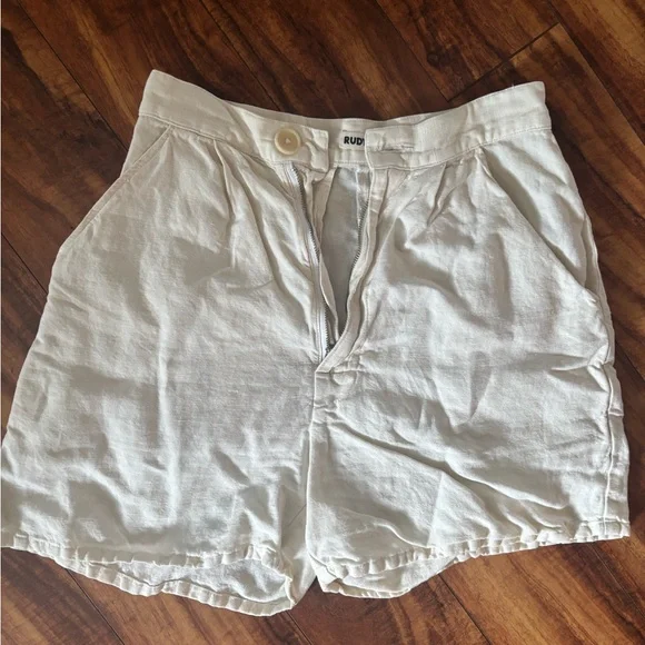 Rudy Jude Flax Linen Shorts - Picture 4 of 4